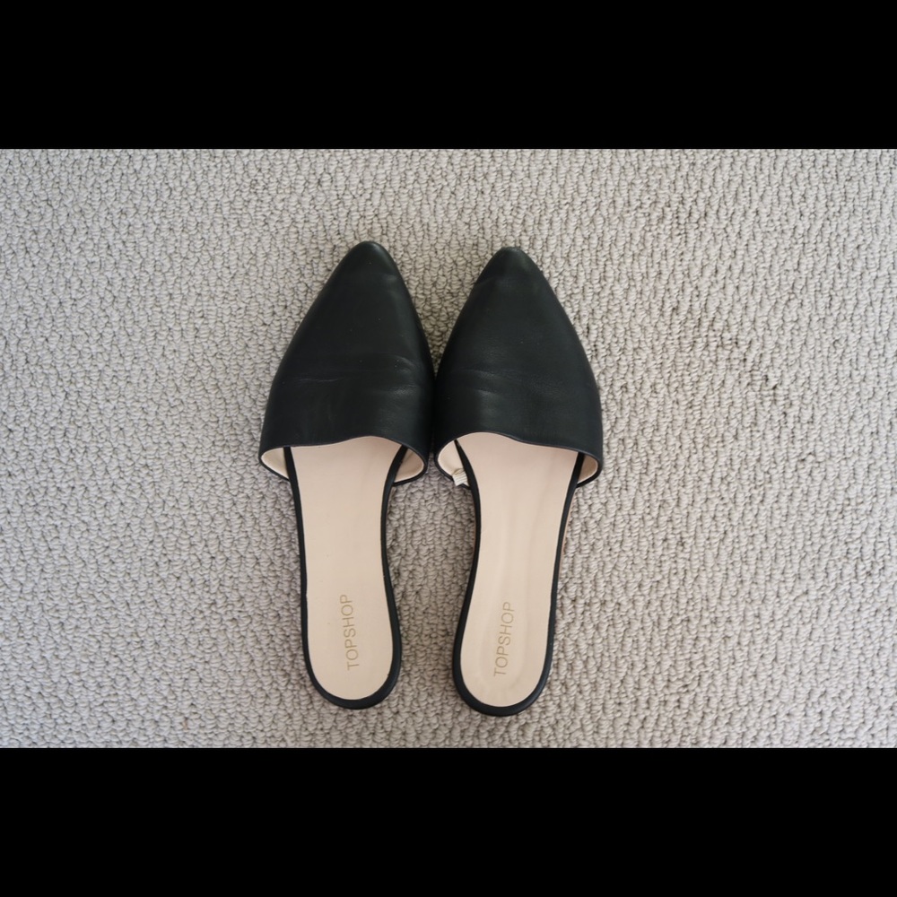 Topshop black flats
